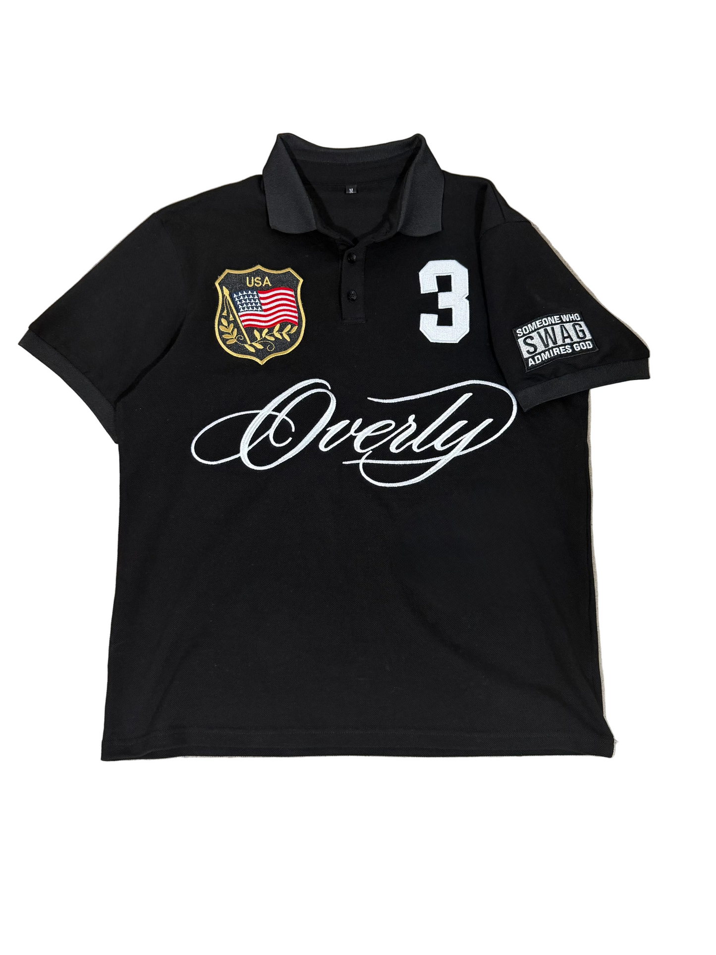 OVERLY BLACK POLO