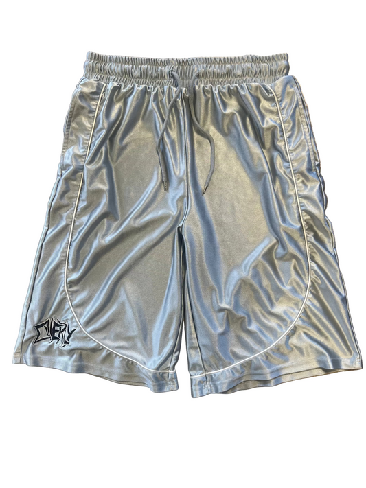 Baggy Silver Shorts