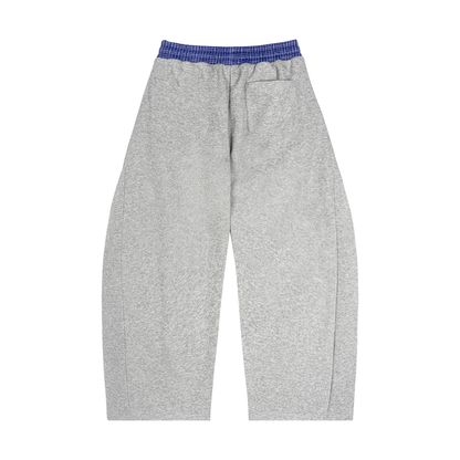 Plaid Waistband Barrel Sweatpants